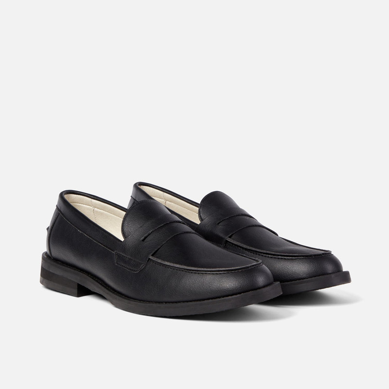 Wilde Black Vegan Penny Loafer - Men's 3