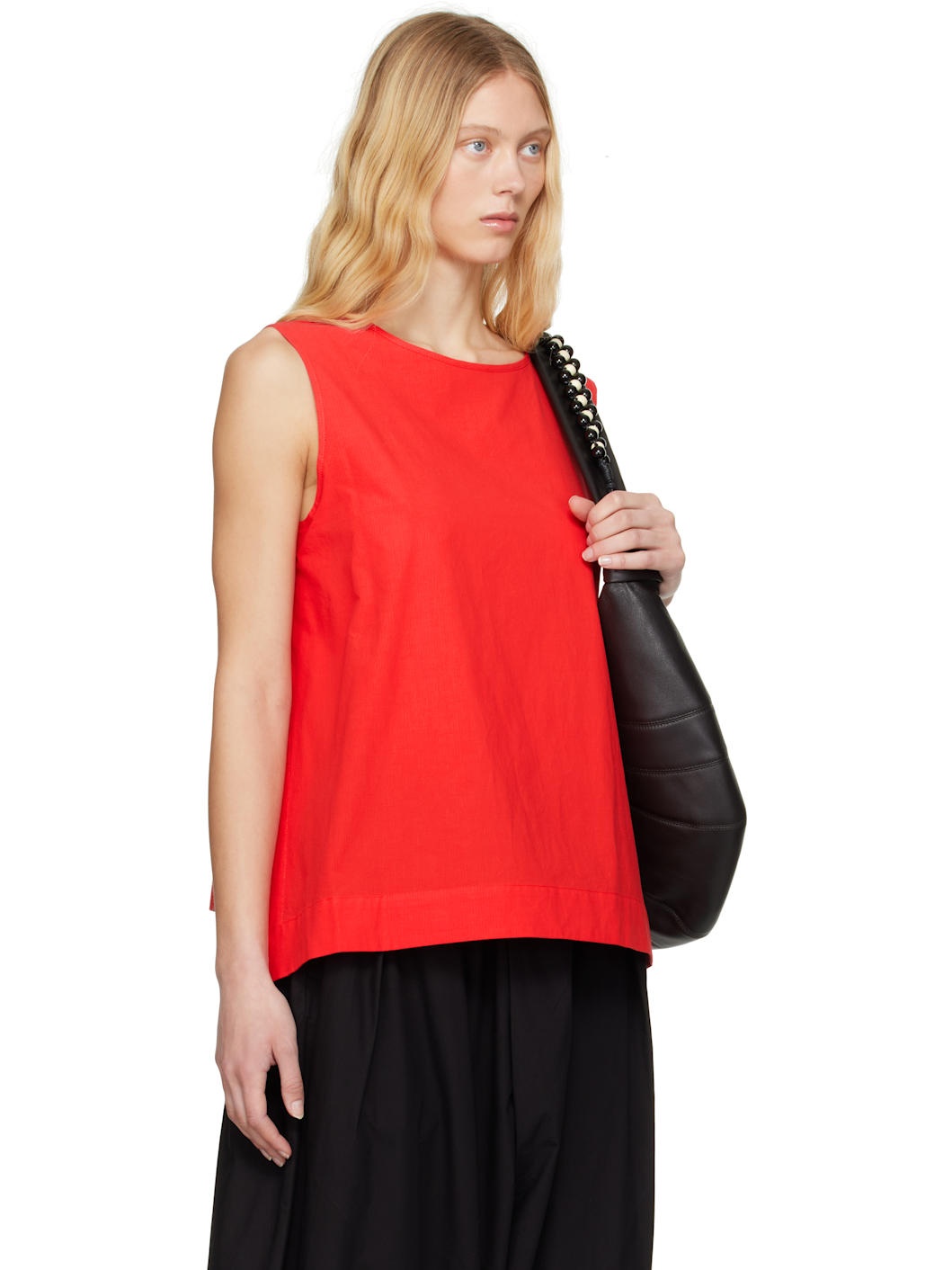 Red 'The Basketmaker' Tank Top - 2