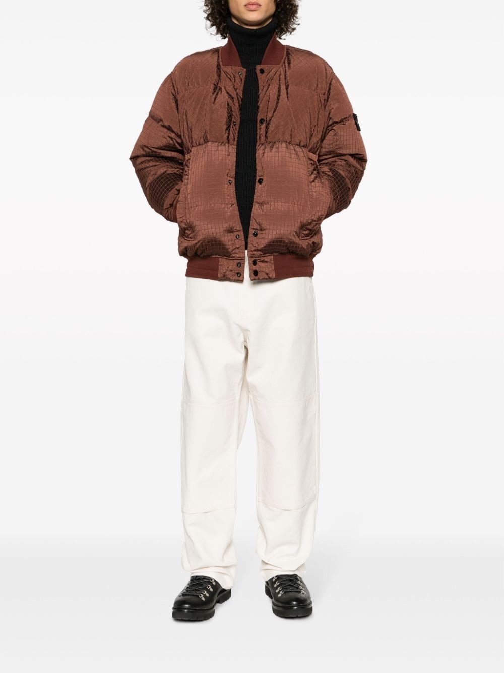 Compass-motif puffer jacket - 2