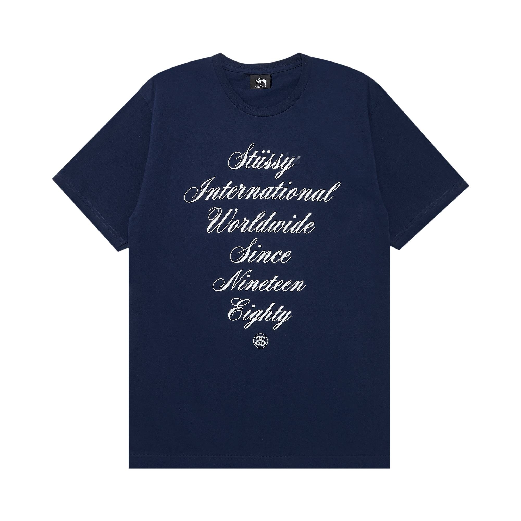 Stussy International Script Tee 'Navy' - 1