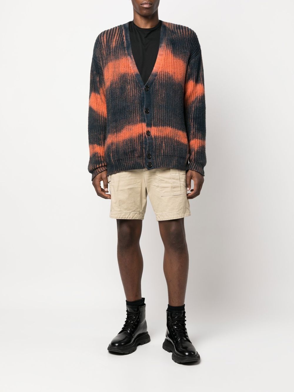 logo-tag chino shorts - 2
