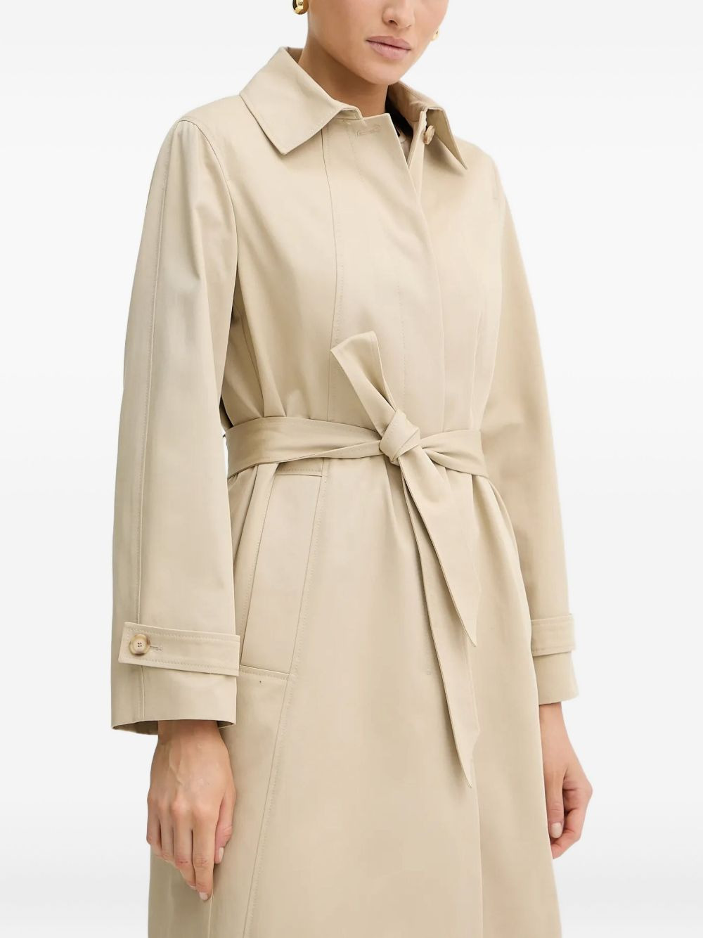 belted trench coat - 3
