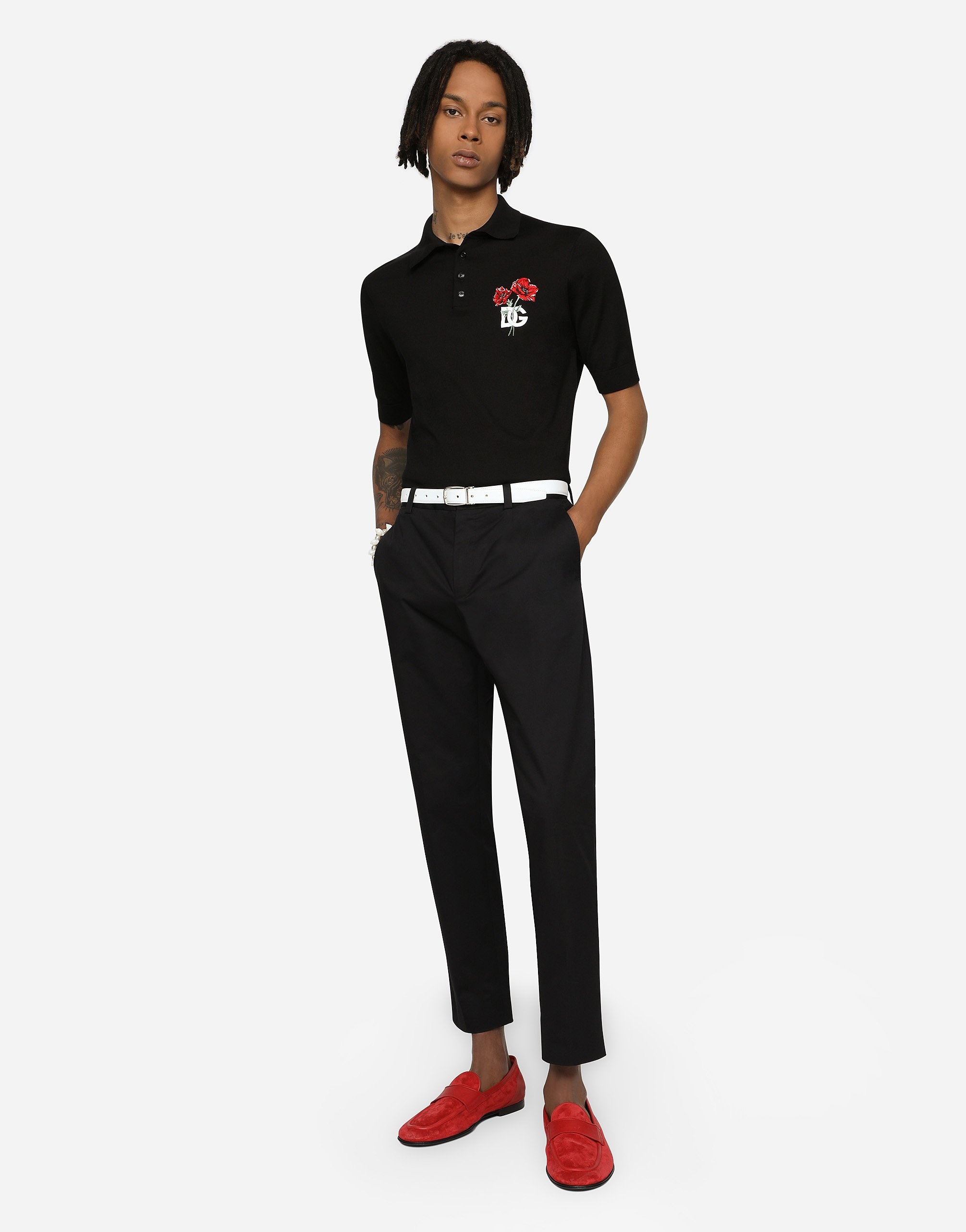 Stretch cotton pants - 2