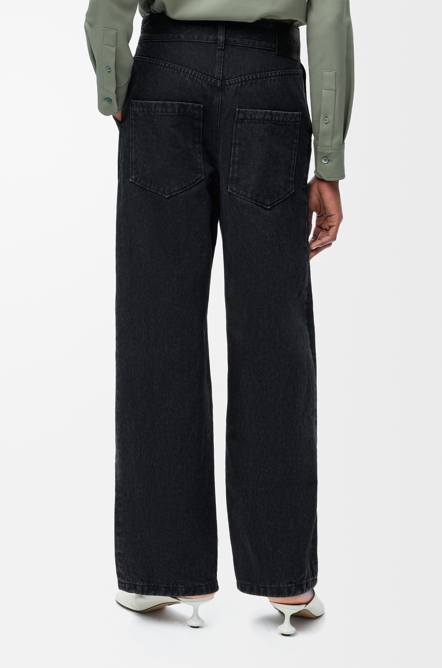 Anagram baggy jeans in denim - 4