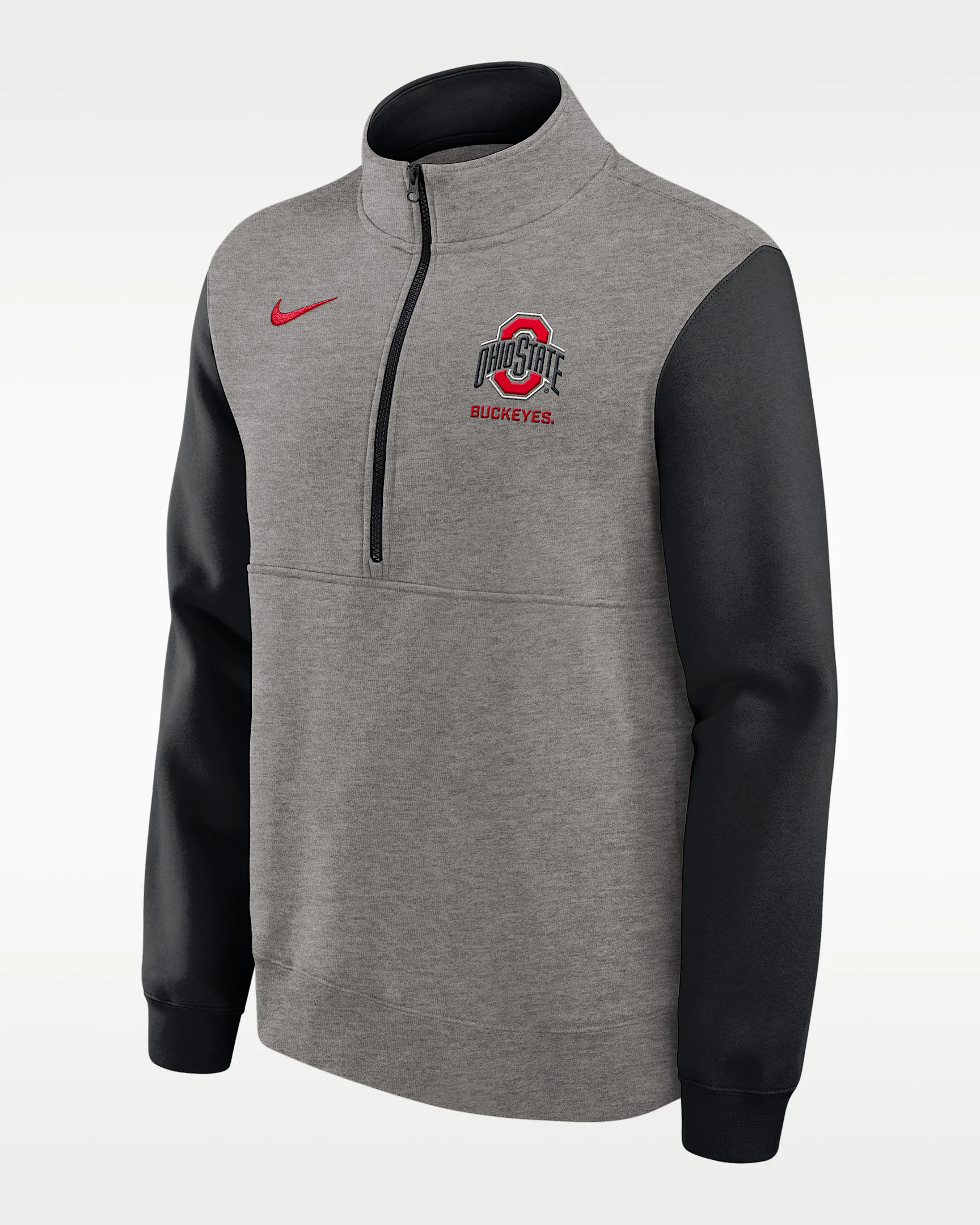 Ohio State Club Men's Nike College 1/2-Zip Crew - 1
