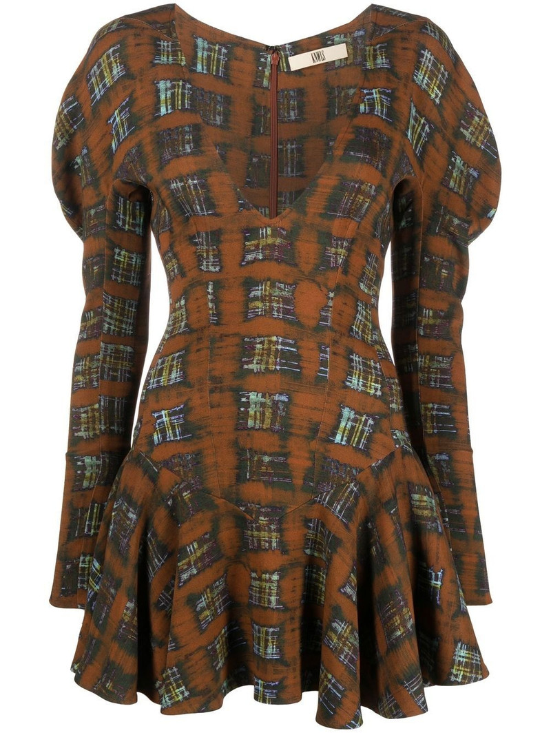 plaid-check print dress 1