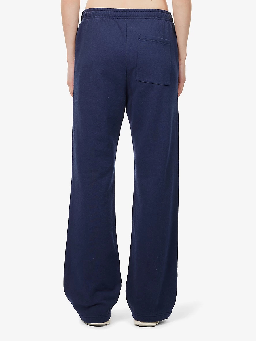 Ivy embroidered-branding cotton-jersey jogging bottoms - 4