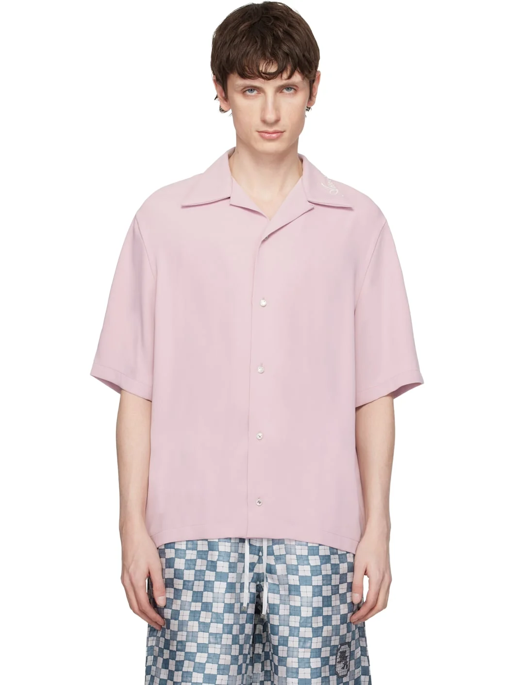 Pink 'Amiri' Camp Shirt - 1