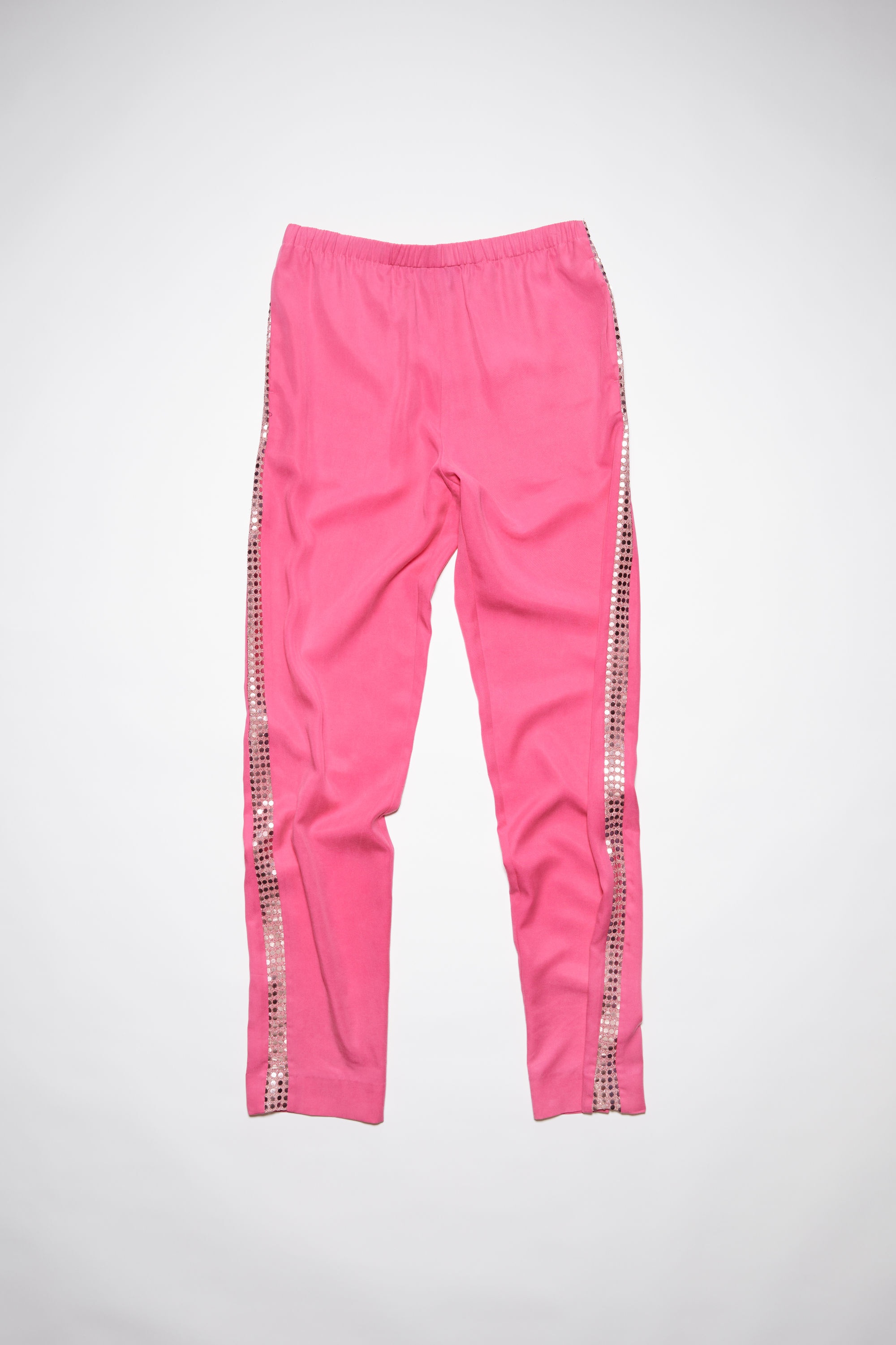 Casual fluid trousers - Bright pink - 1