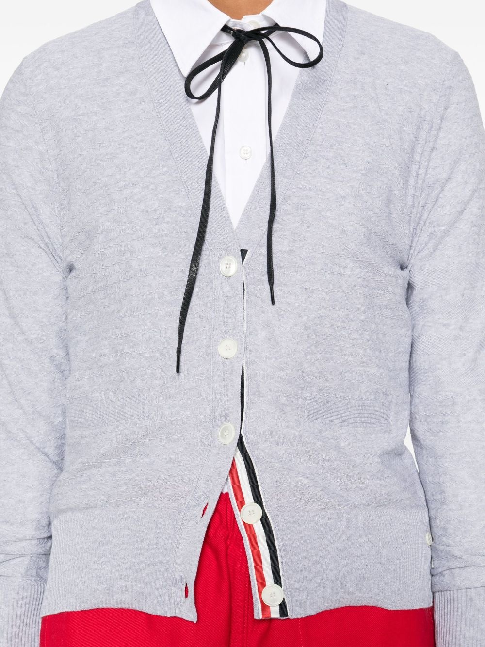 cable-knit cardigan - 5