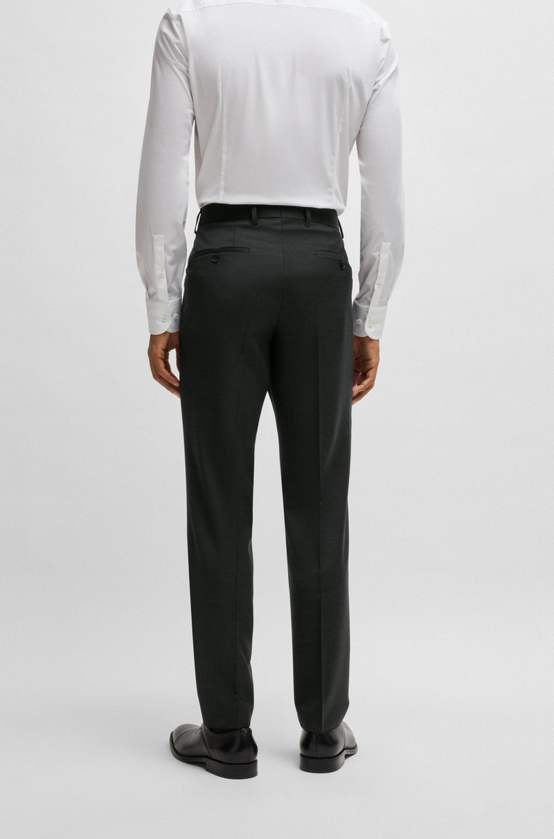 SLIM-FIT THREE-PIECE SUIT IN PATTERNED WOOL 7