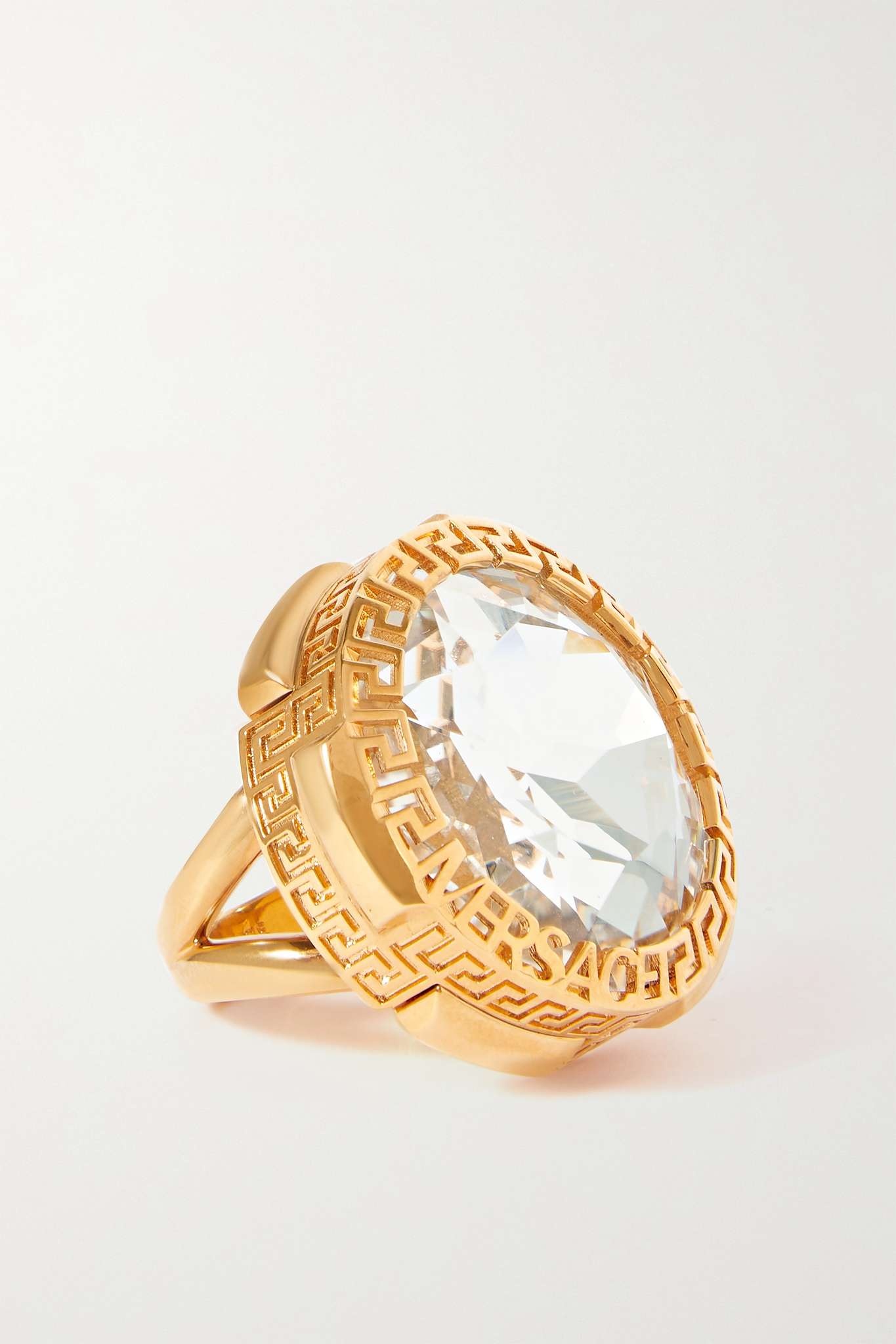 Gold-tone crystal ring - 1