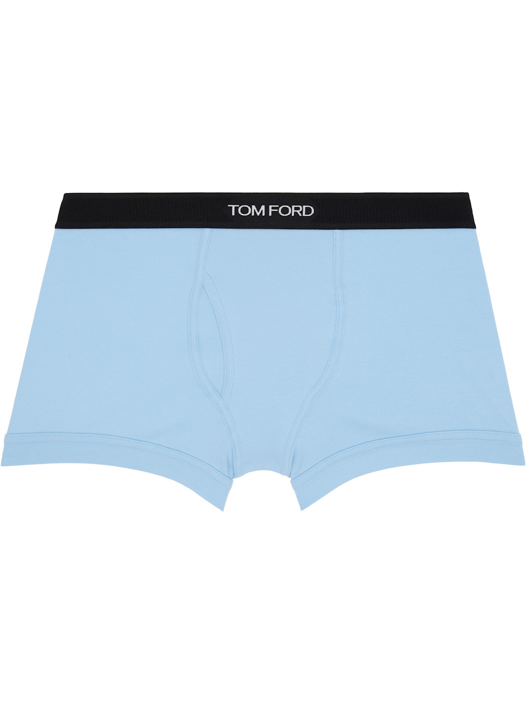 Two-Pack Black & Blue Cotton Boxer Briefs - 2