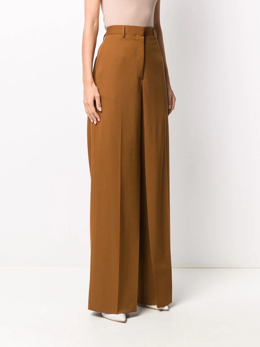 high-rise wide-leg trousers - 3