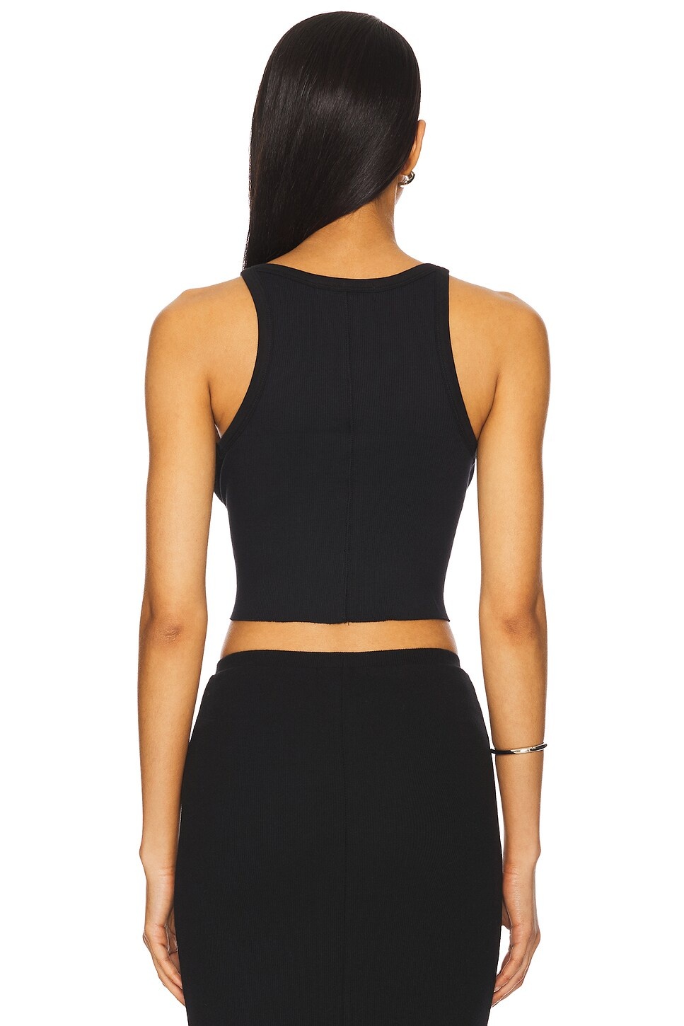 Cropped Rib Tank Top - 3