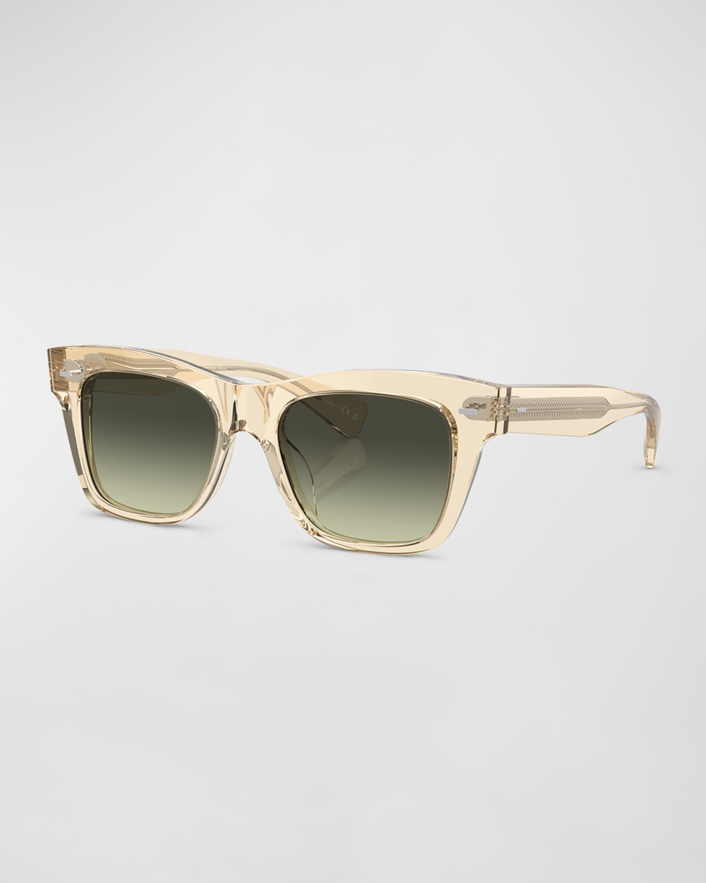 Ms. Oliver Gradient Acetate Square Sunglasses - 1