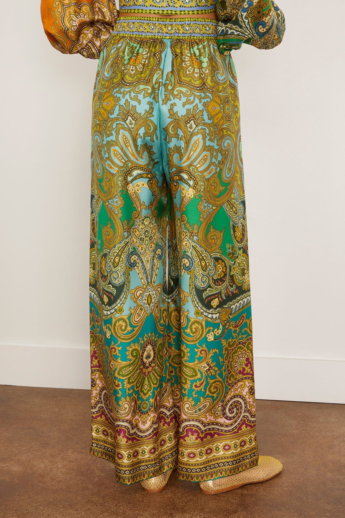 Clemenza Silk Pant in Multi - 4