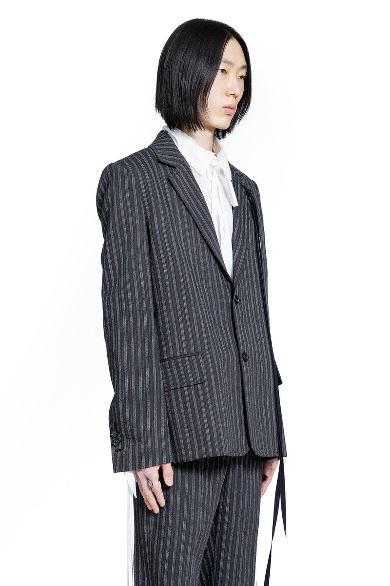 Ann Demeulemeester Aksel Tailored Blazer In Pistriped Viscose outlook