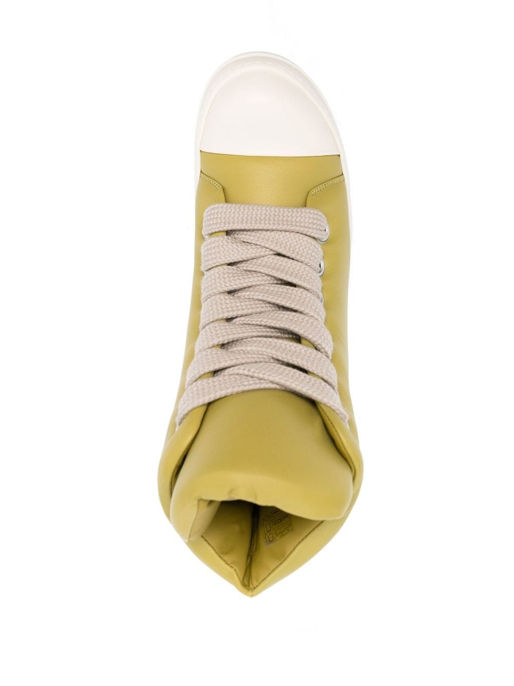 high-top padded leather sneakers - 4