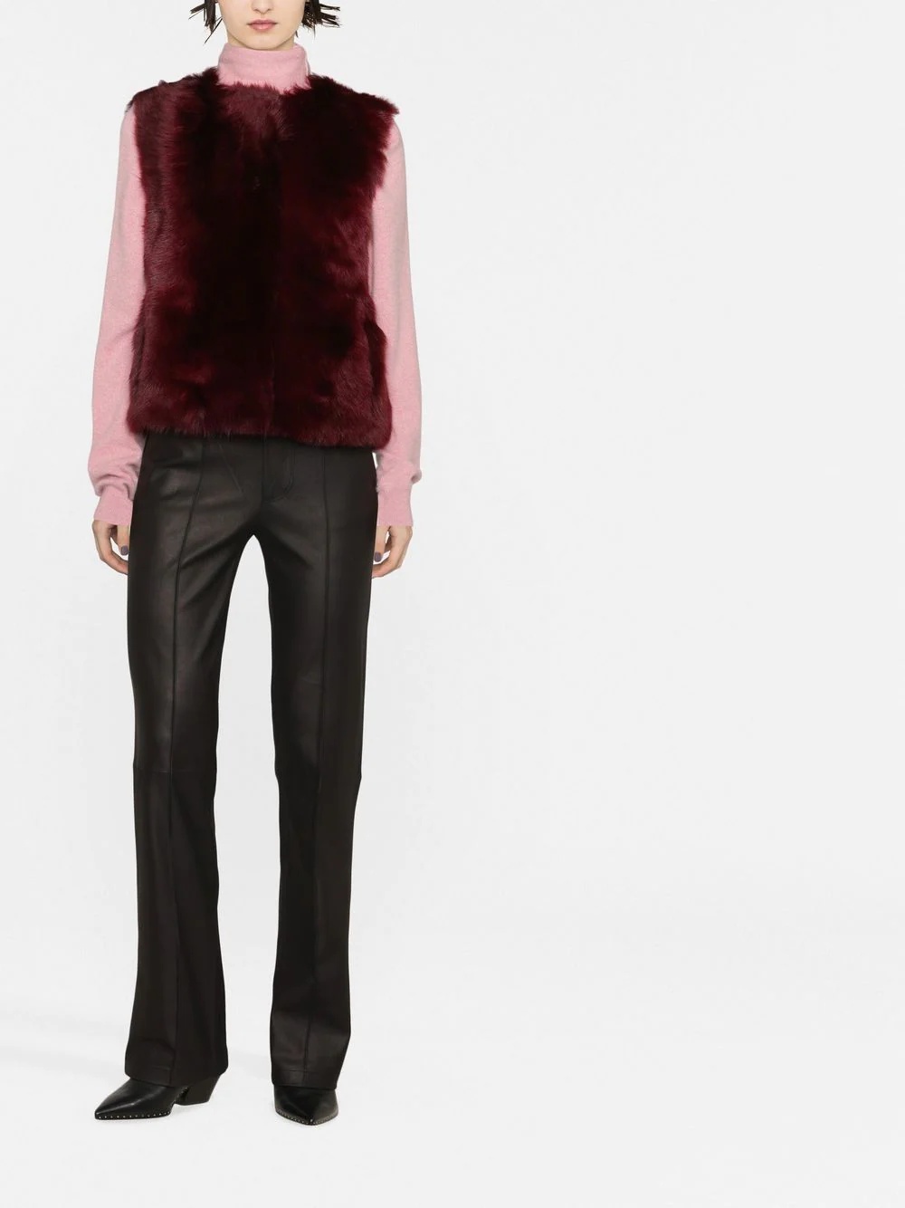 reversible wool gilet - 2