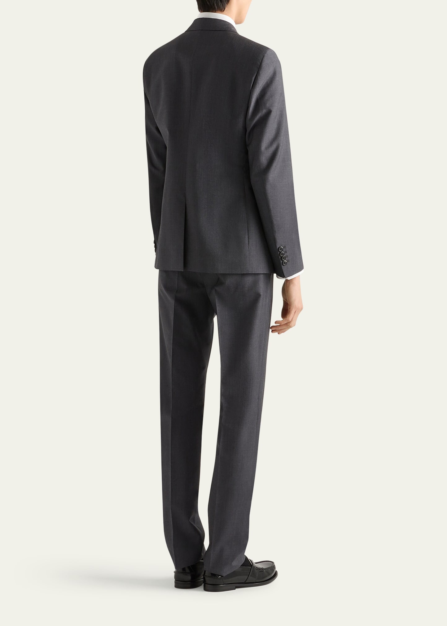 Men's Mohair-Wool Solid Suit - 3