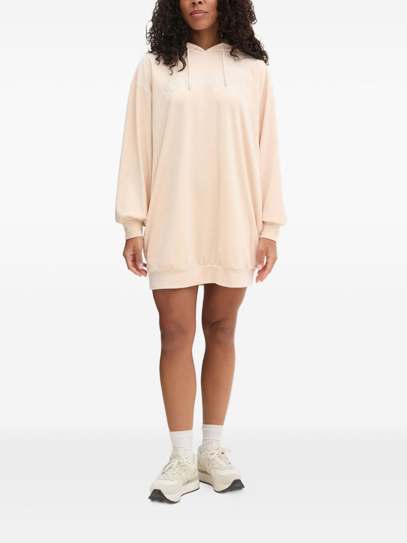 GUESS USA crystal-embellished hoodie dress outlook
