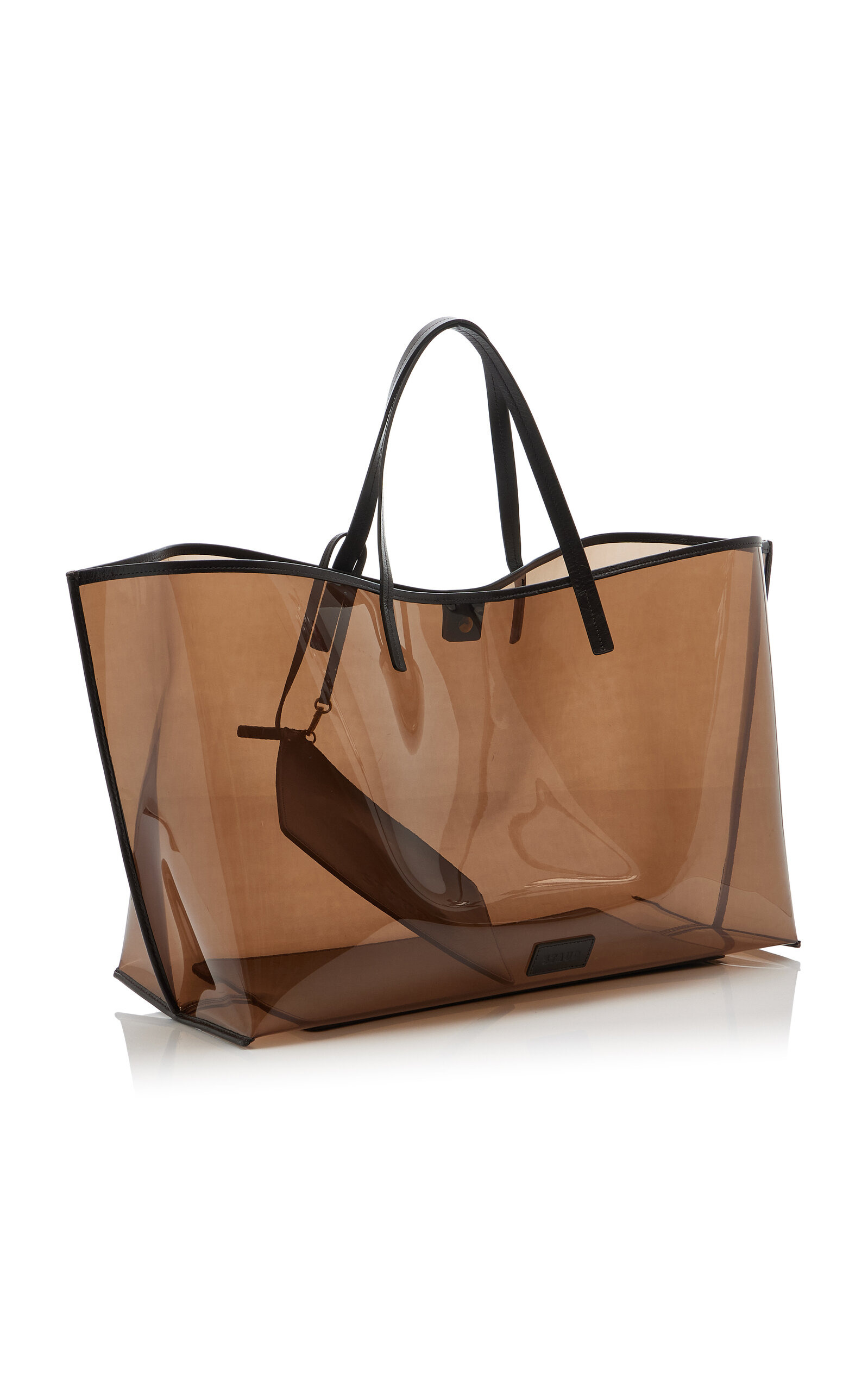 Christos Large PVC Tote Bag brown - 3