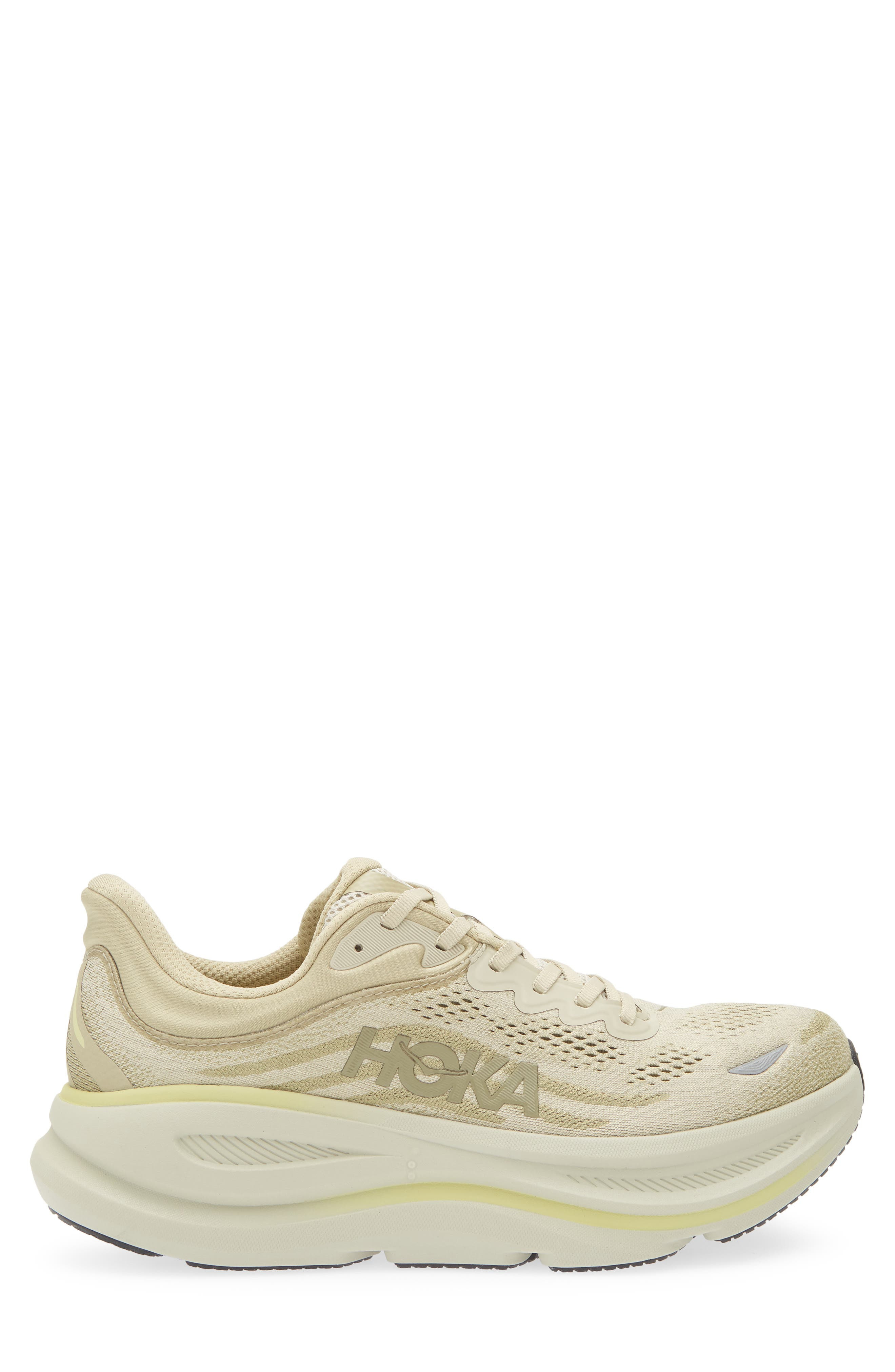 HOKA Bondi 9 Running Shoe in Grassland /Oyster Mushroom at Nordstrom - 3