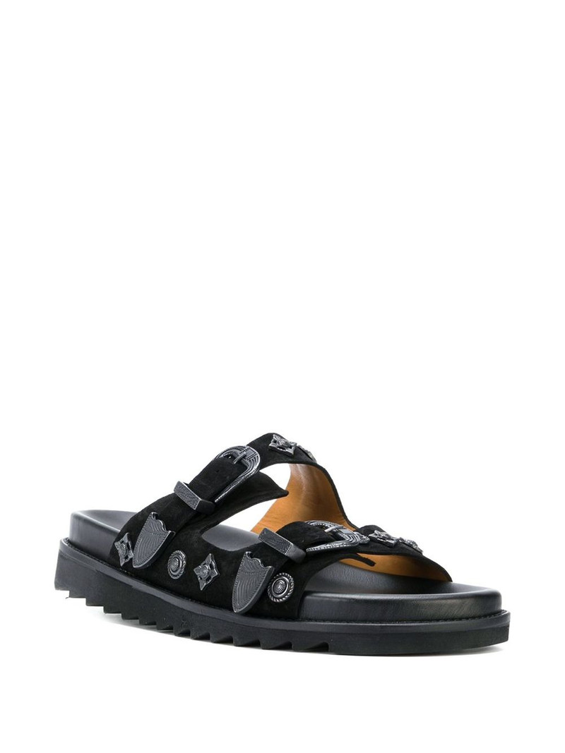 TOGA VIRILIS buckle detail sandals outlook
