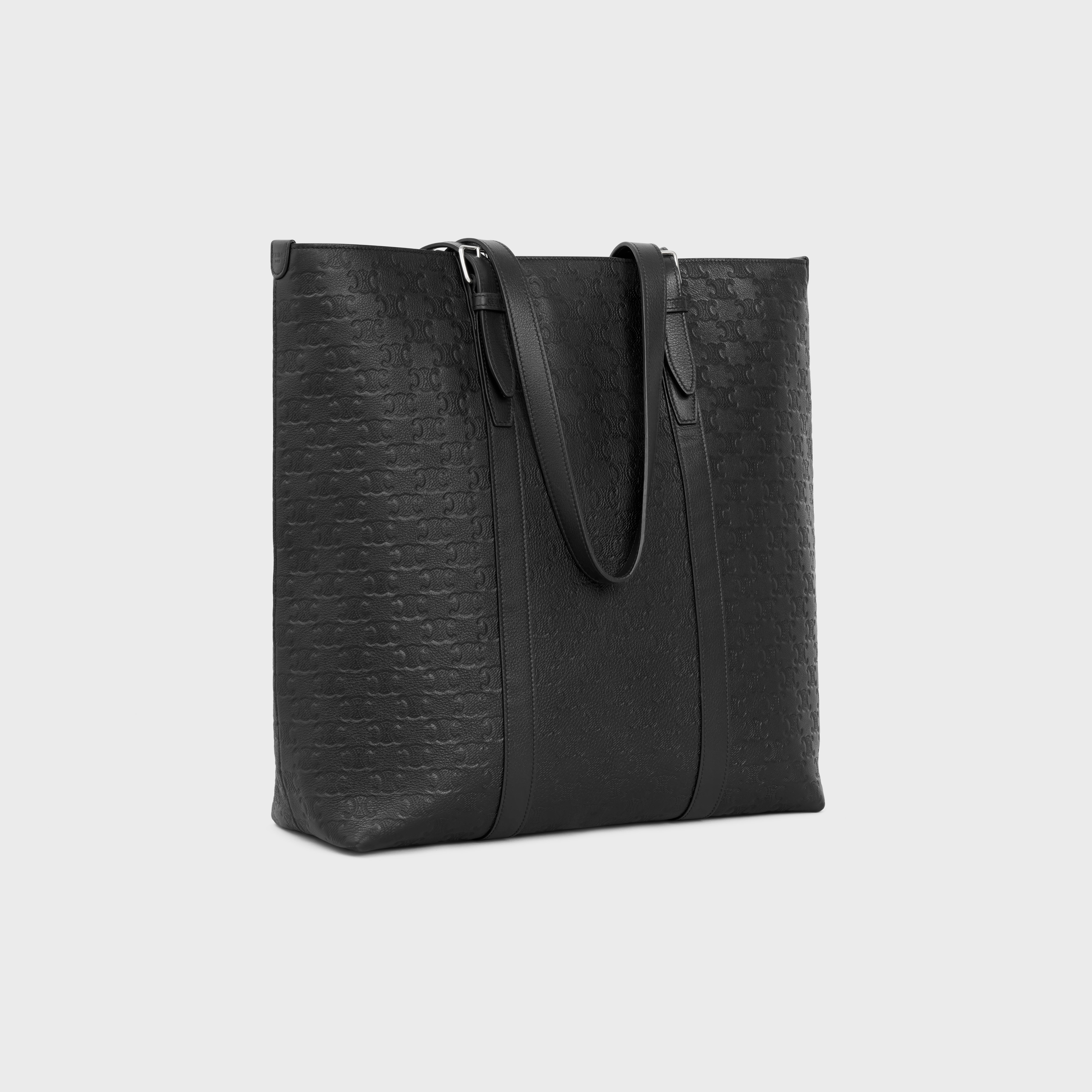 CABAS WITH BUCKLE in Calfskin with triomphe embossed - 2