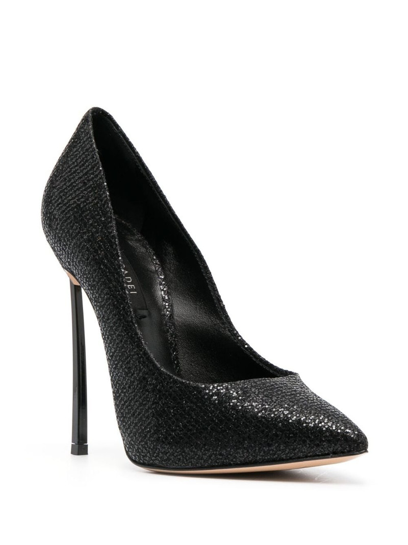 CASADEI Blade 120mm sequin-embellished pumps outlook