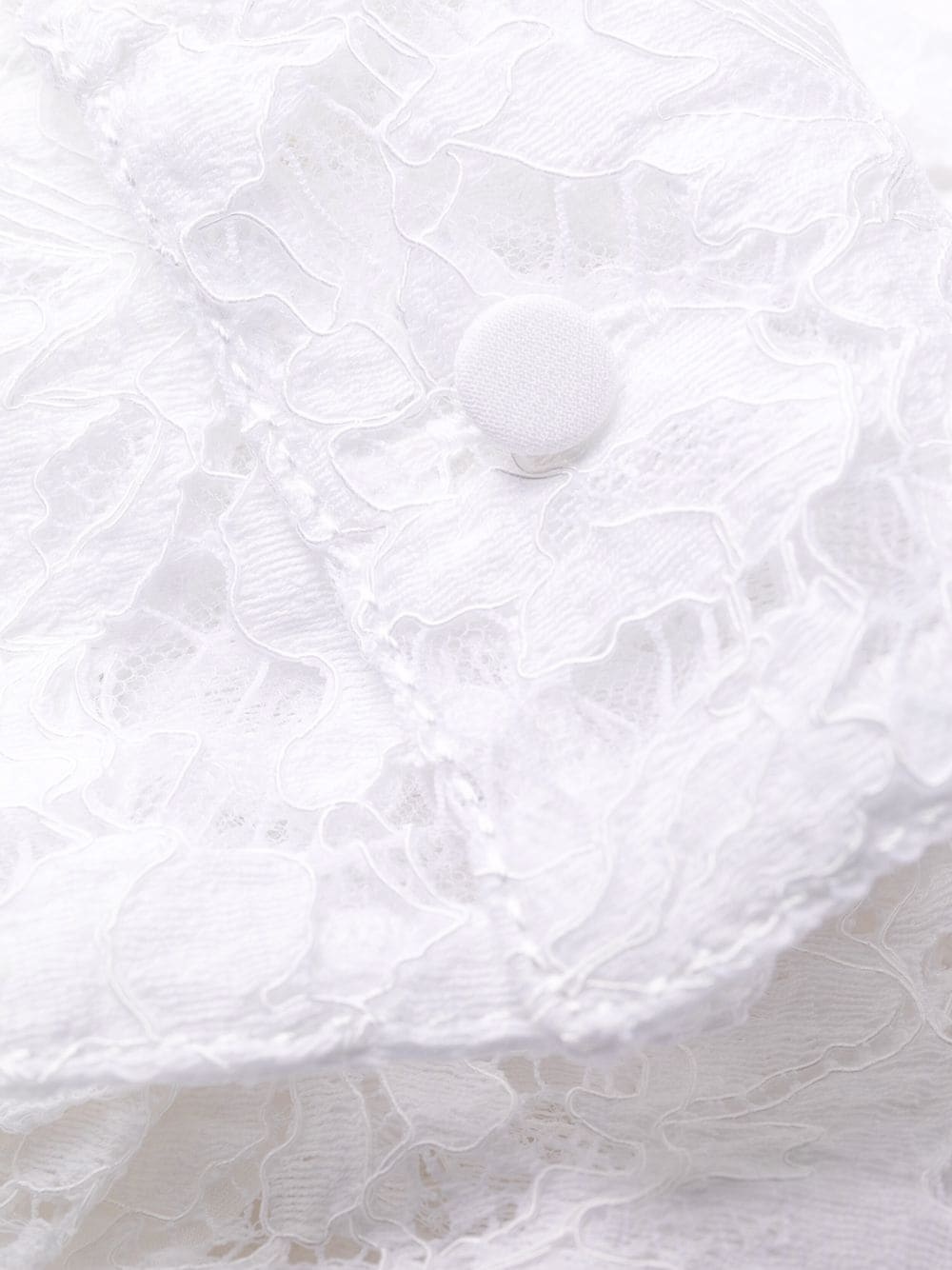 floral-lace pleated shirt-dress - 7