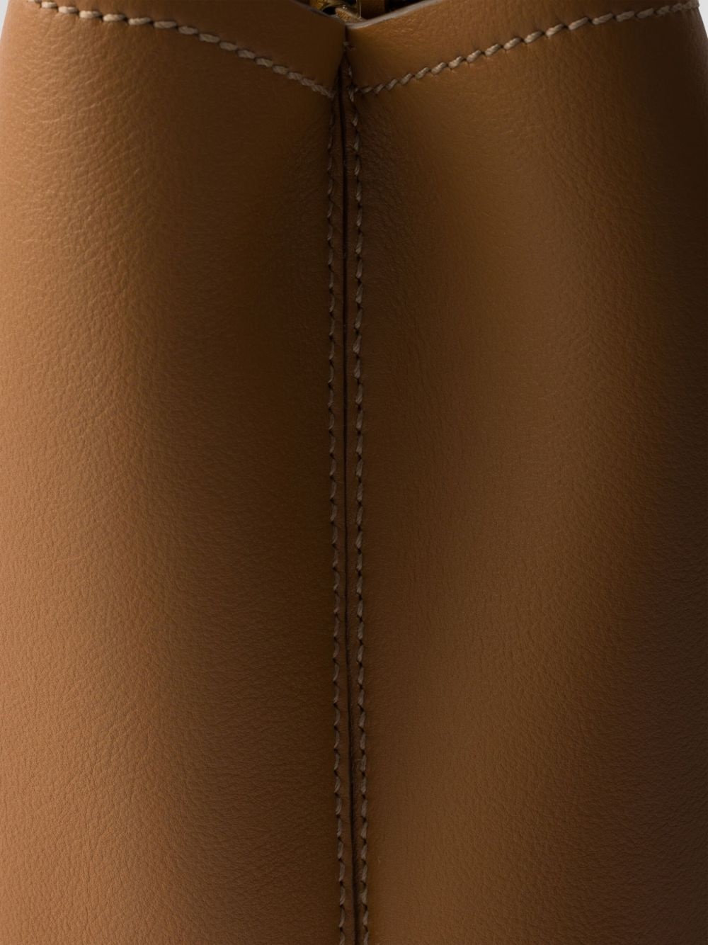 medium leather shoulder bag - 4