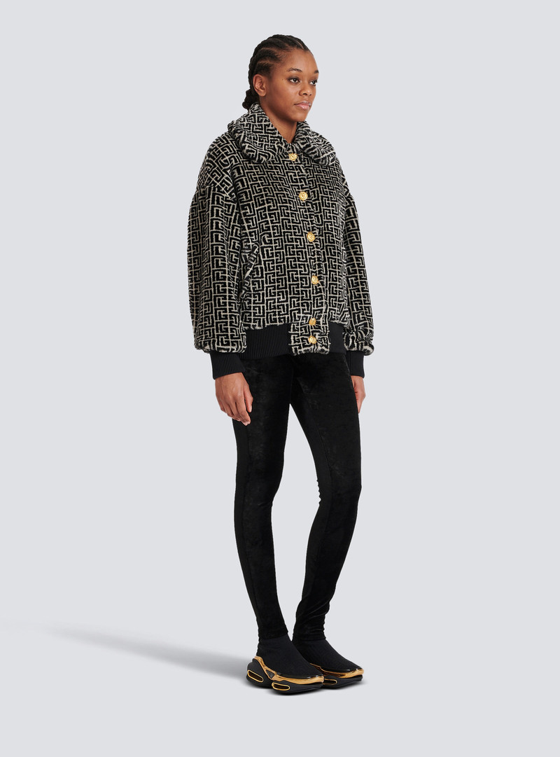 Balmain Wool jacket with monogram patterns | REVERSIBLE
