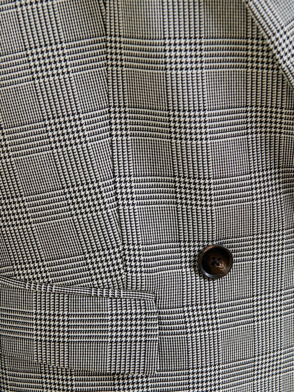 plaid double-breasted blazer - 5