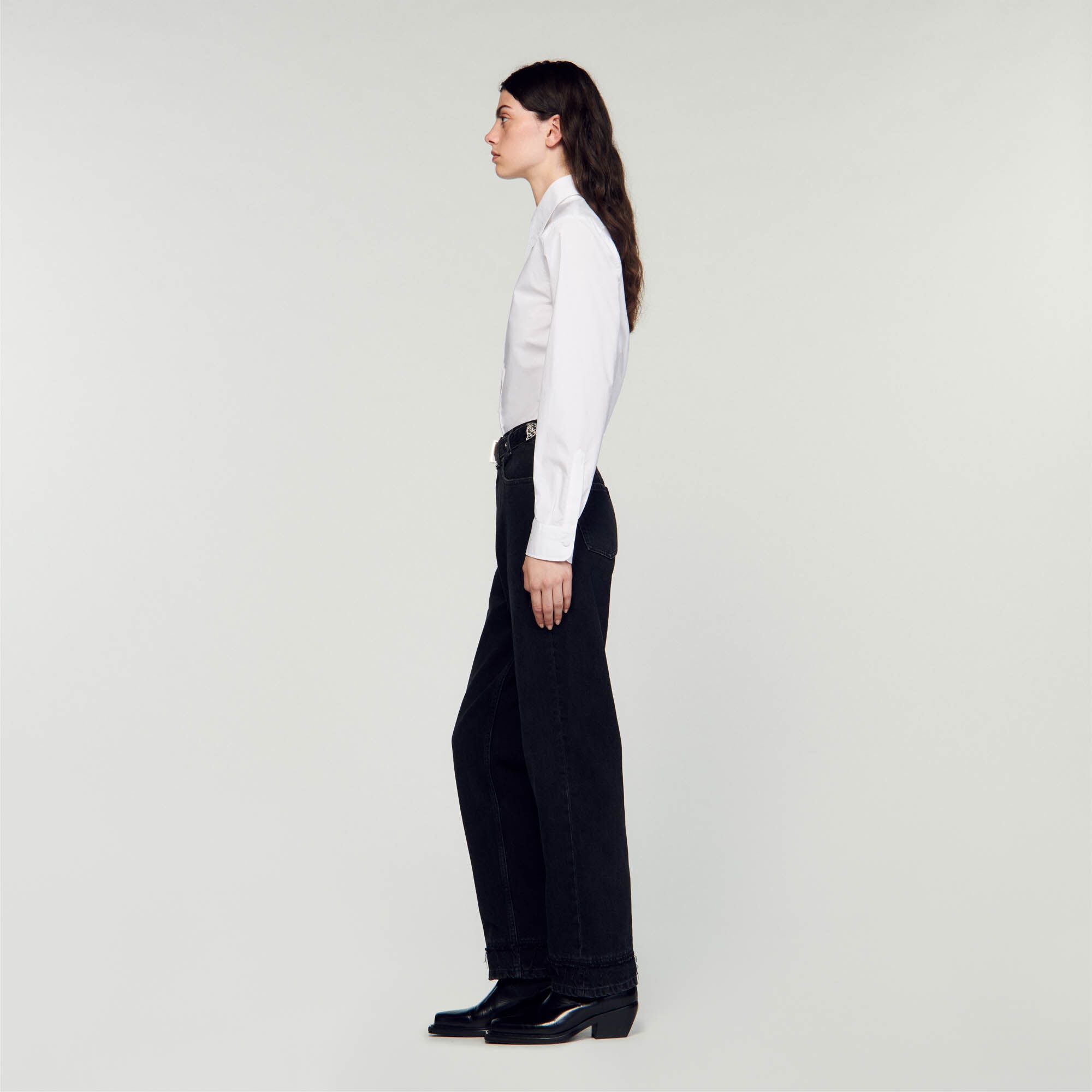 JEANS WITH WESTERN BELT - 7