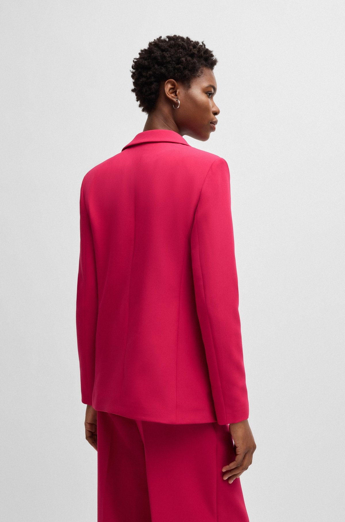 FITTED BLAZER IN STRETCH FABRIC - 4