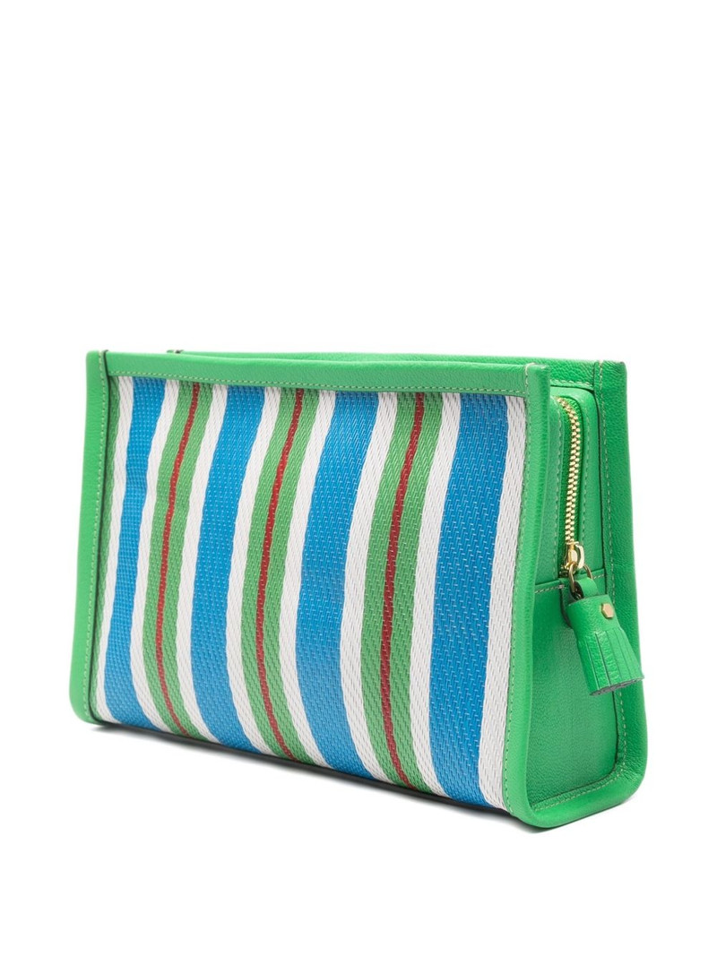 Anya Hindmarch striped eye make up bag outlook