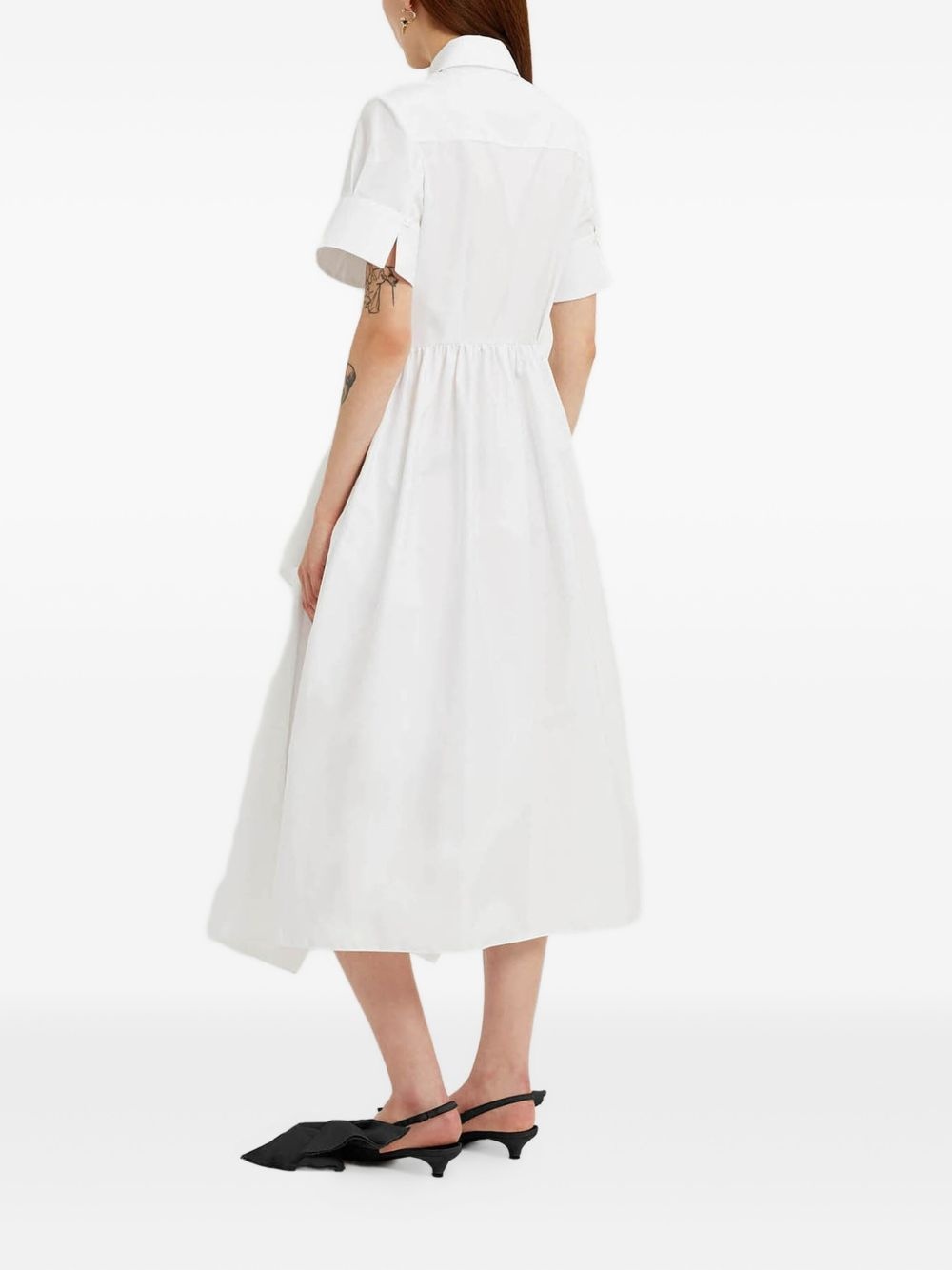 embroidered shirtdress - 4