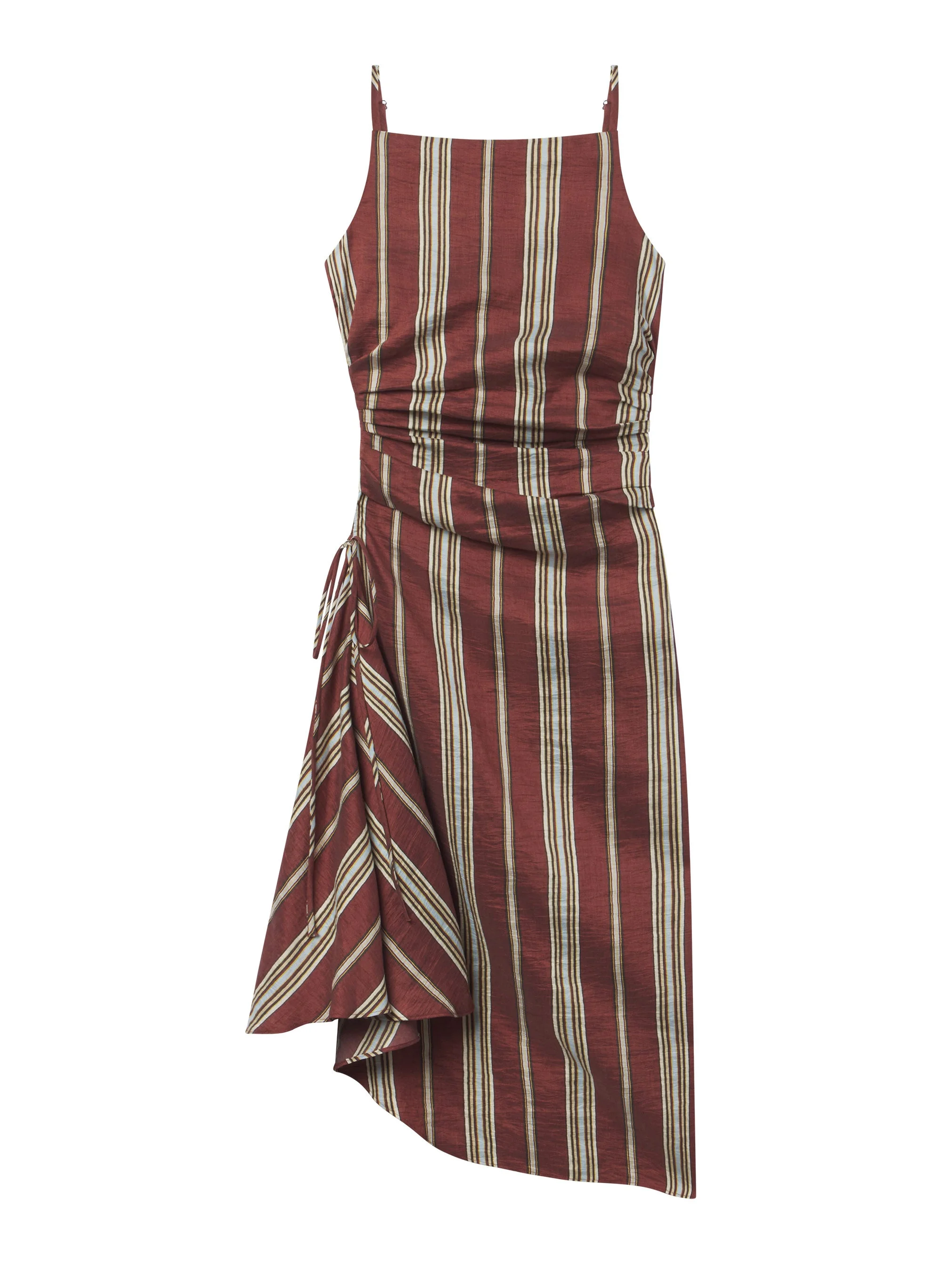 Naomi Striped Linen Midi Dress - 1