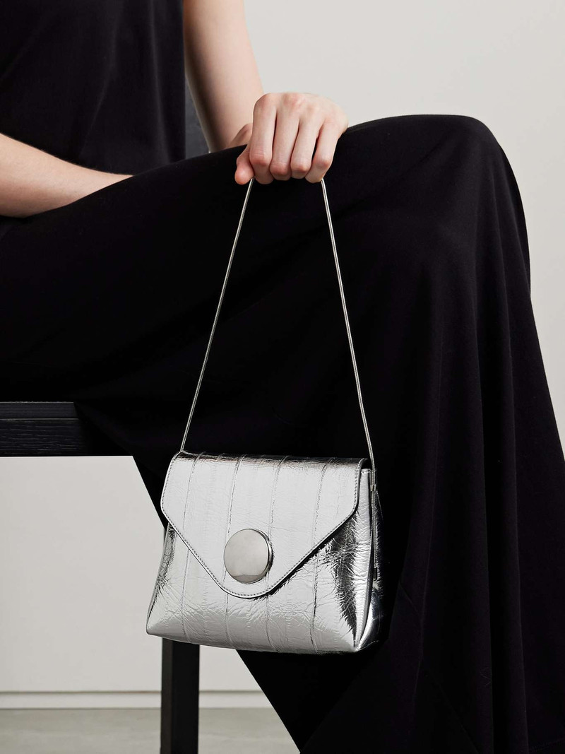 KHAITE Bobbi metallic eel shoulder bag outlook