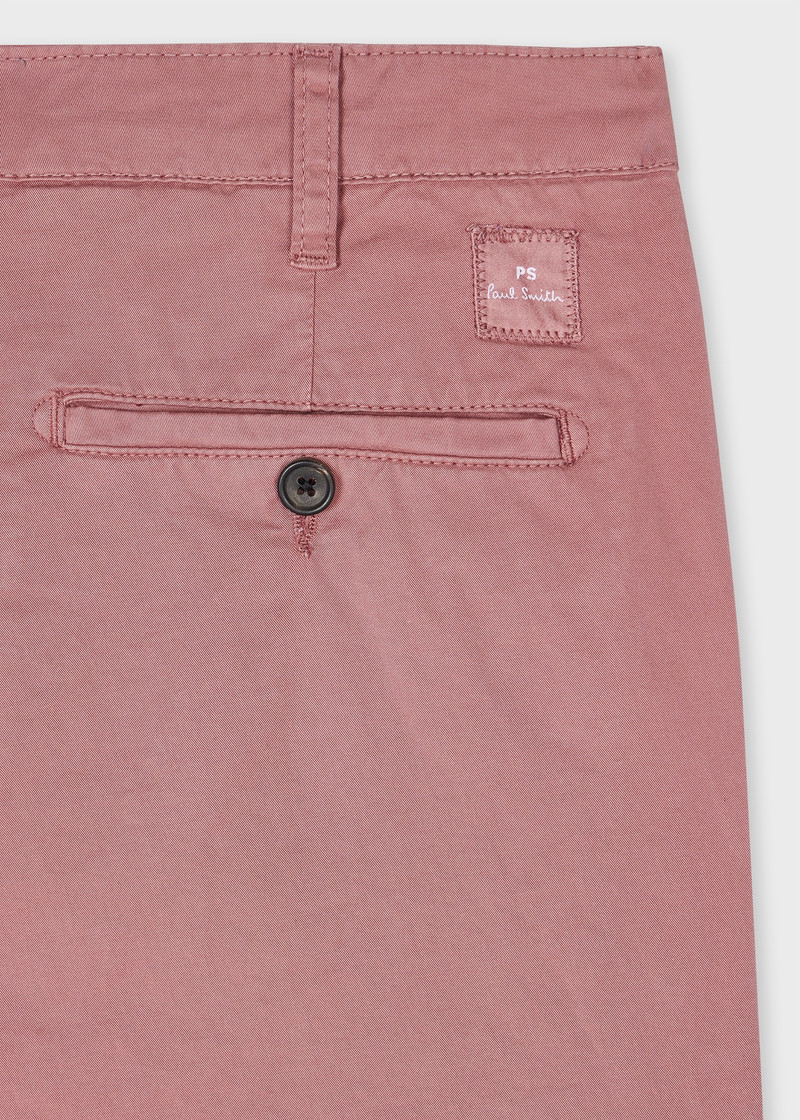 Paul Smith Dusty Pink Organic Cotton-Stretch Shorts outlook