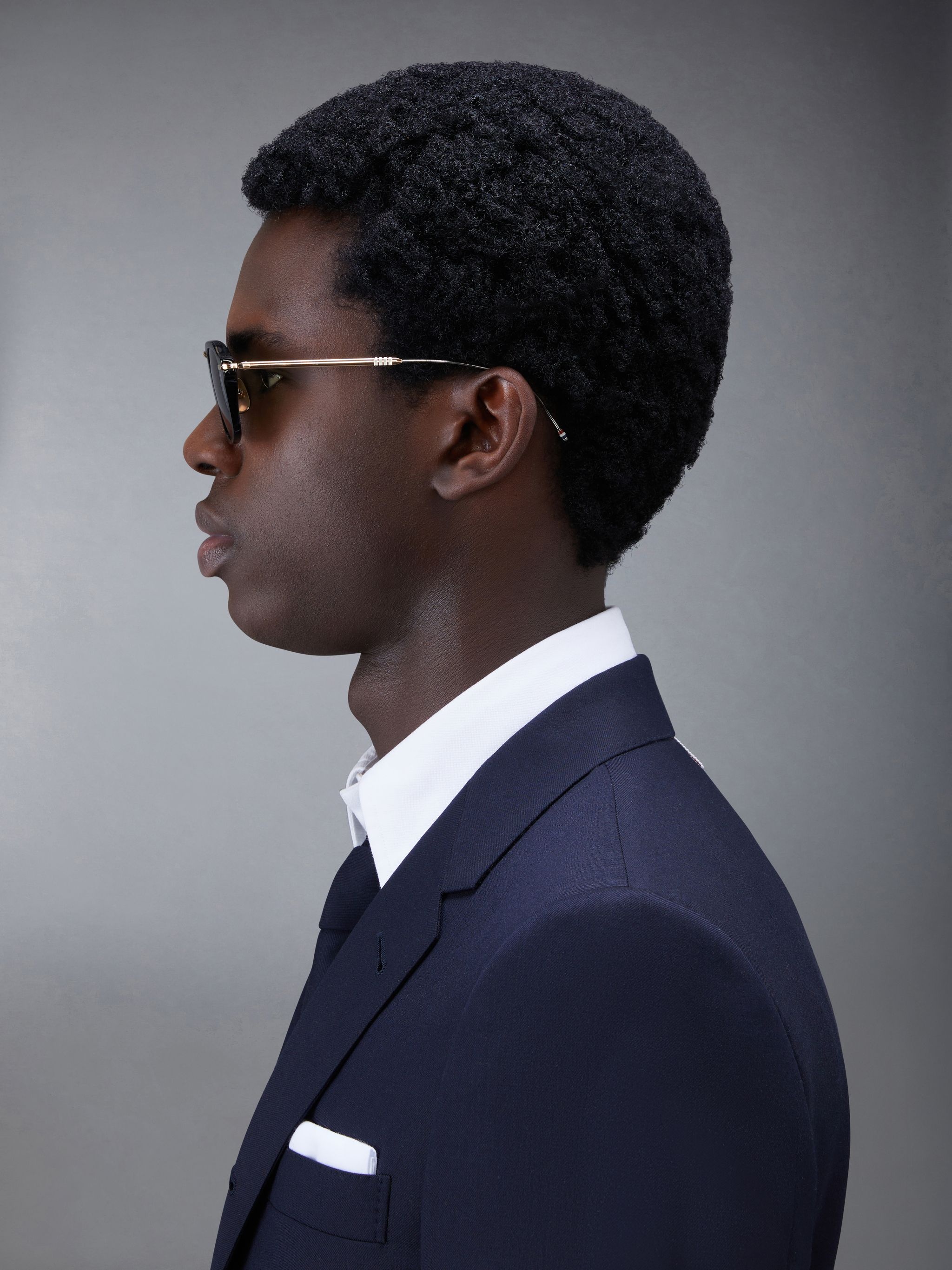 Acetate And Titanium Rectangular Sunglasses - 3