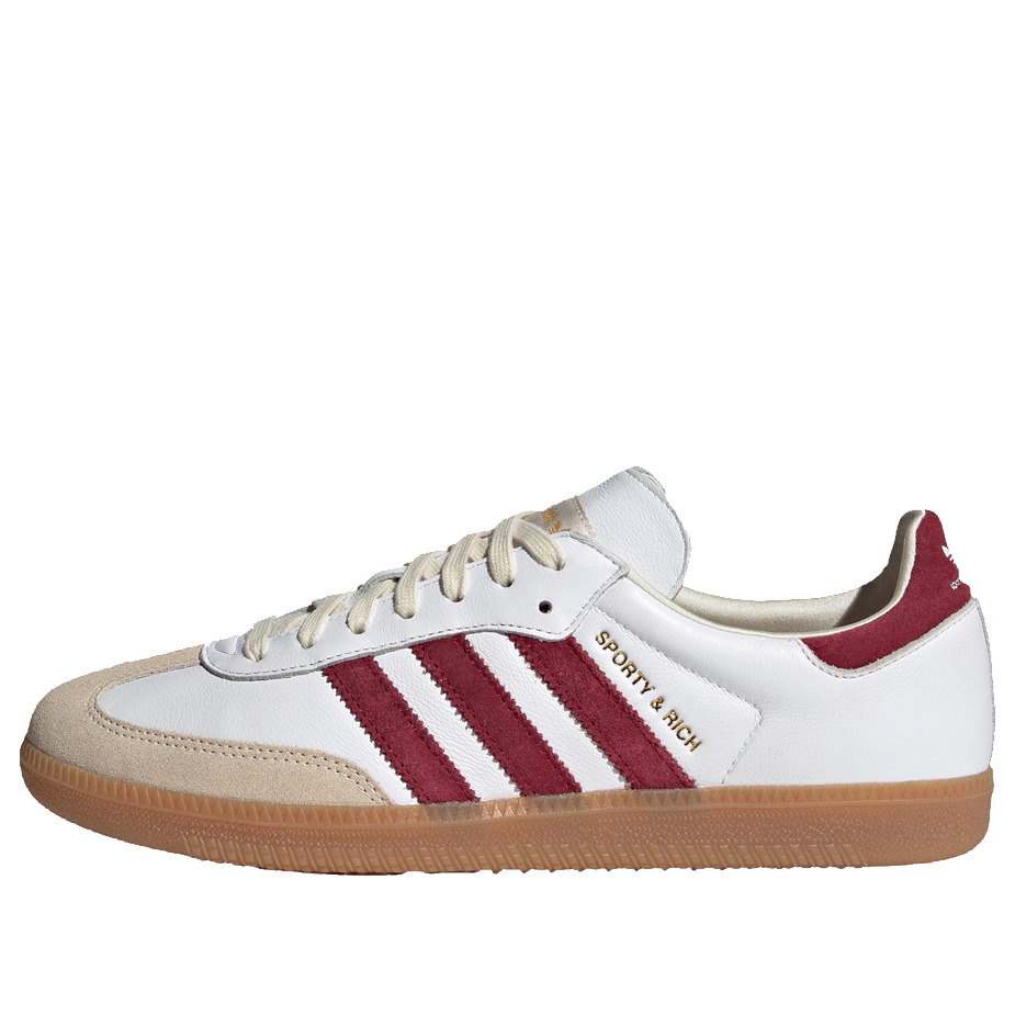 adidas x Sporty & Rich Samba OG 'White Collegiate Burgundy' IF5660 - 1