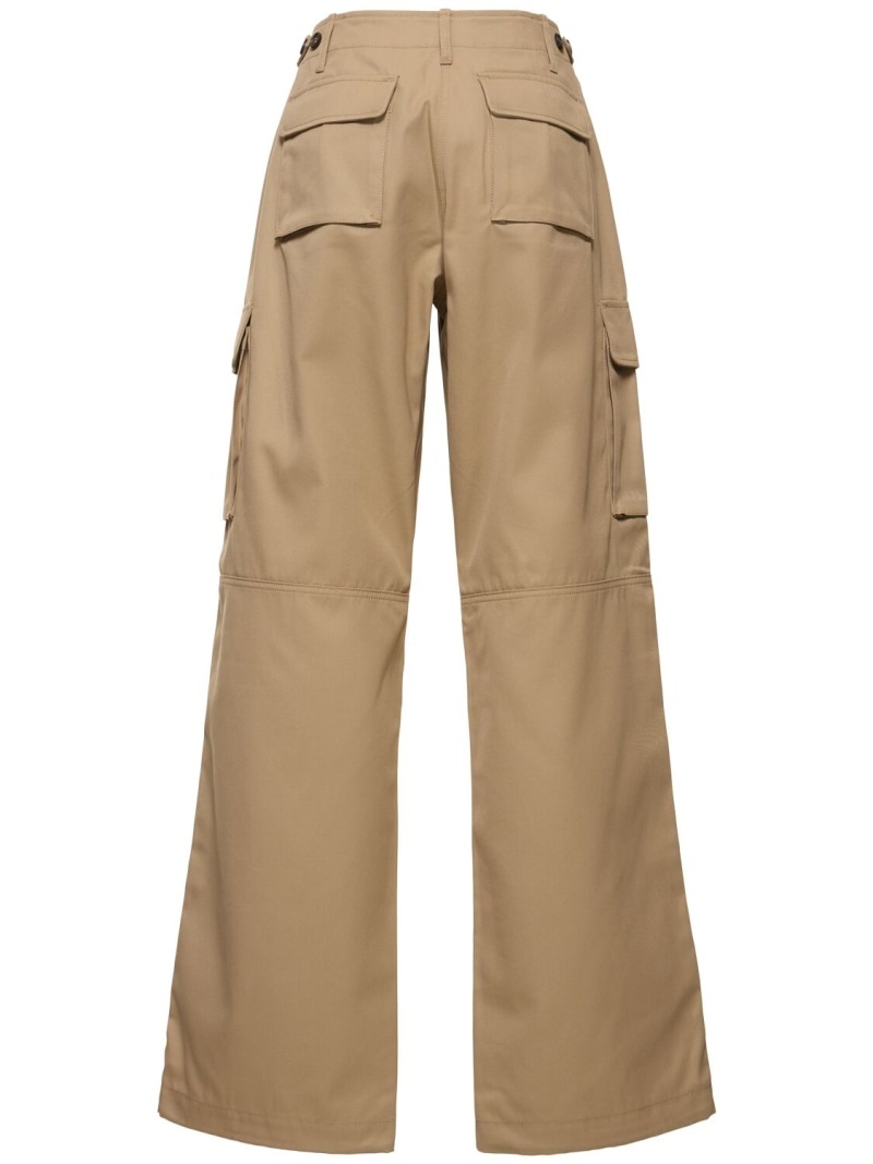 Wide leg cargo pants - 5