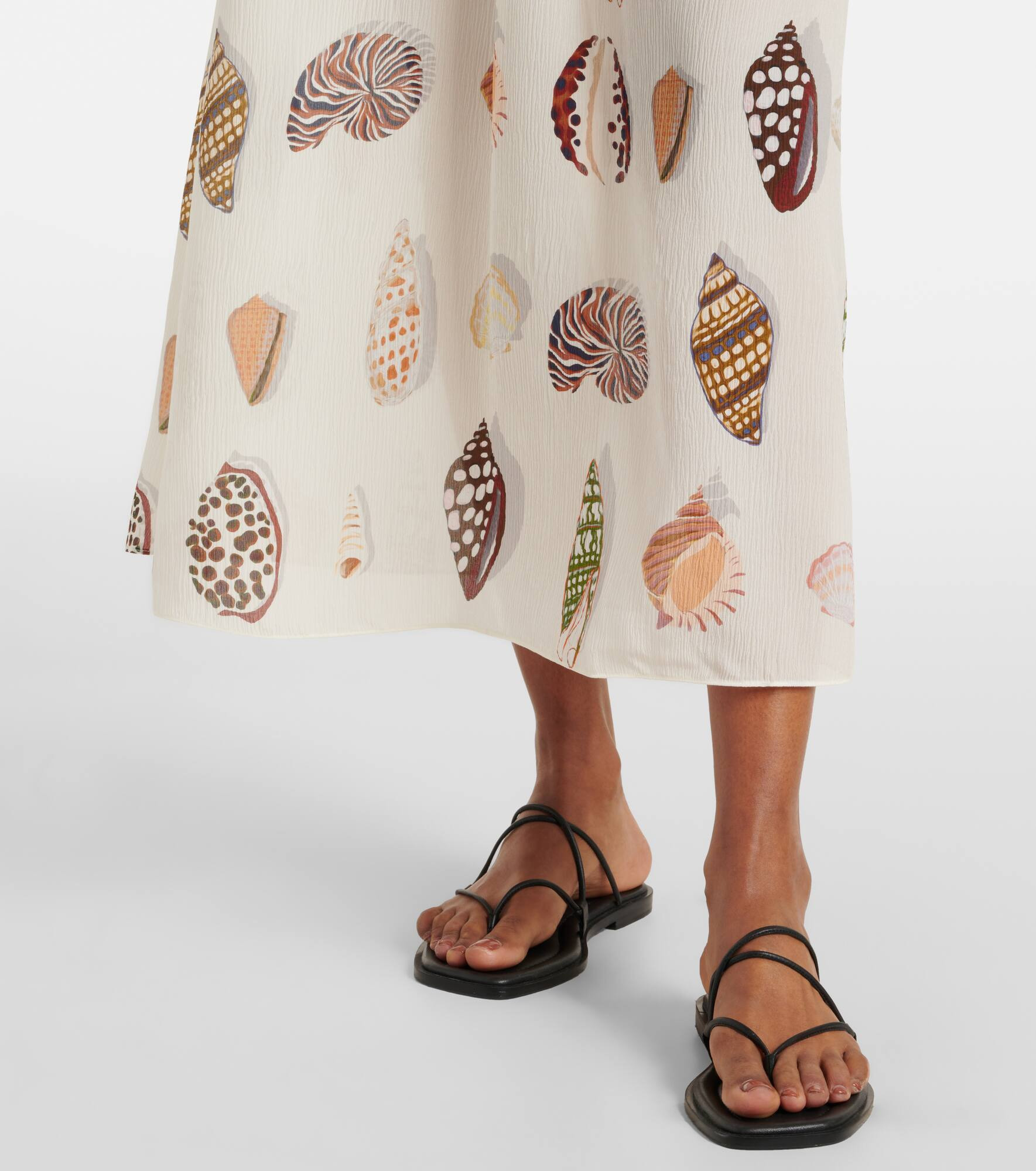 Coffea printed silk maxi dress - 5
