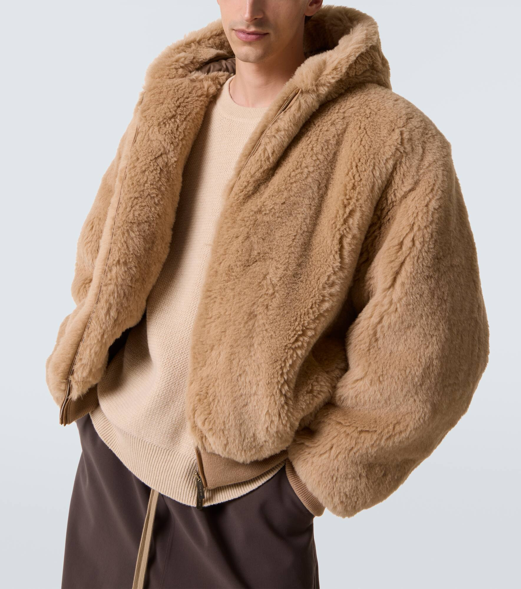 Alpaca and cotton jacket - 5