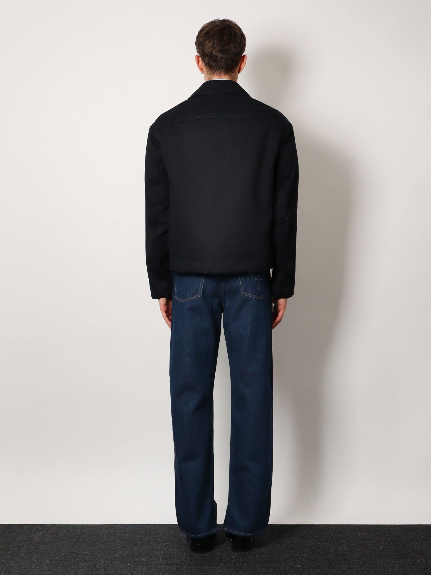 Gucci Men Cotton Gabardine Jacket With Embossed Logo - 3