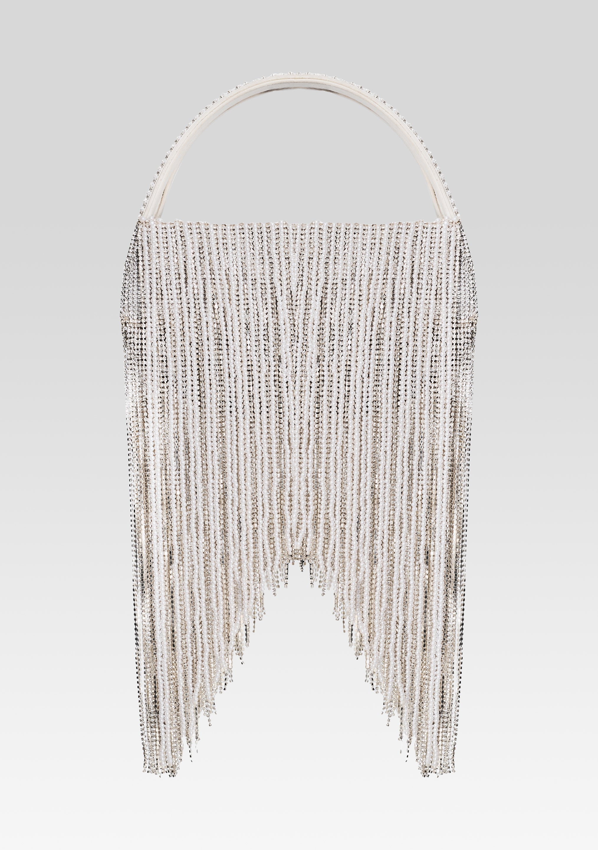 ESTEL MEDIUM PEARL FRINGE BAG - 1