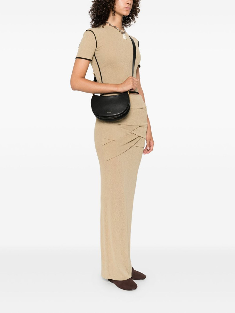 WANDLER Kate crescent-shaped leather shoulder bag outlook